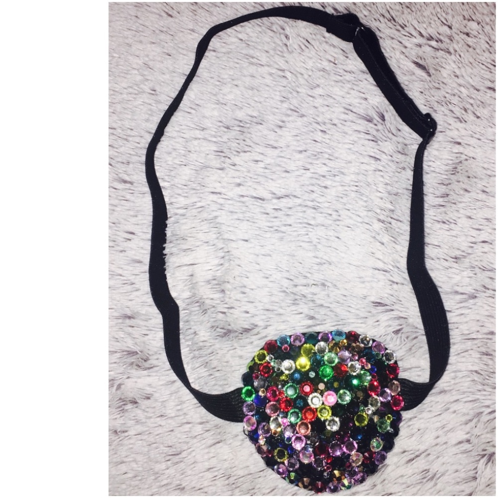 MultiColour Crystal Medical Eye Patch Cover Up